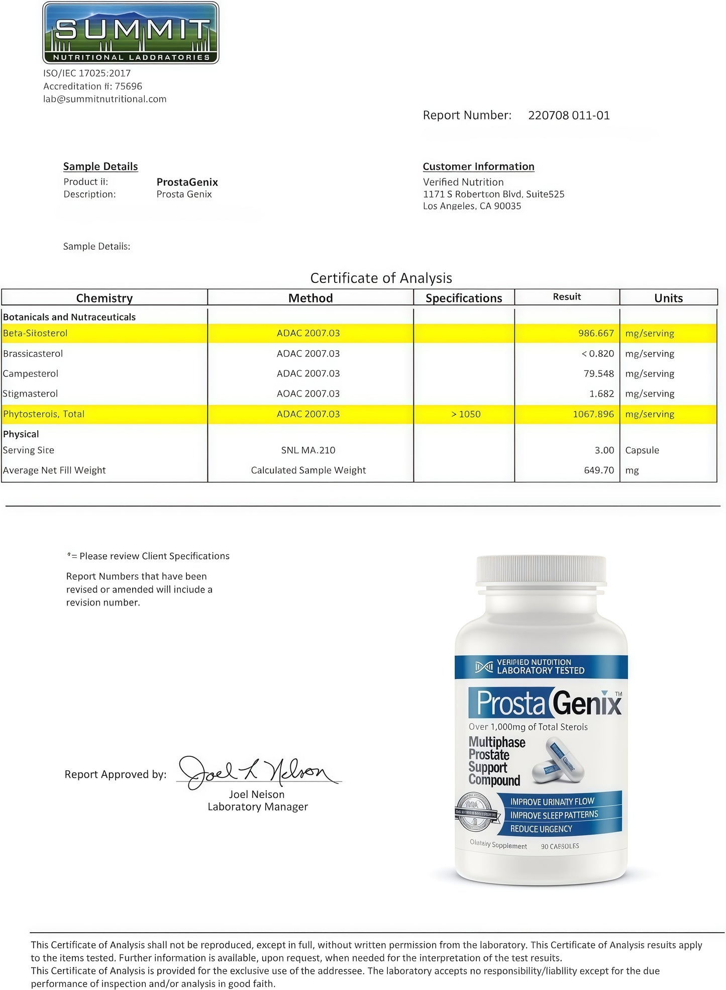 ProstaGenix 5 bottles